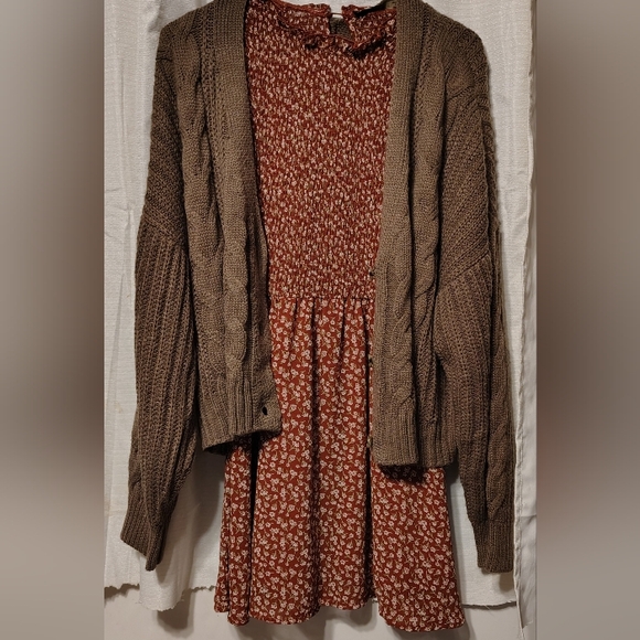 SO Sweaters - SO Goods For Life Cable Knit Cropped Button-Front Brown XL Sonoma